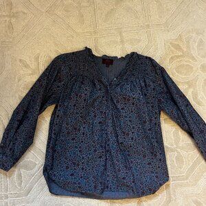 J Crew Liberty of London Cotton Poplin Top Medium